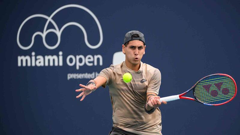 Alejandro Tabilo en el torneo norteamericano.