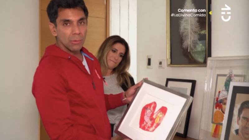 Ilustración que les regaló Don Francisco. Foto: CHV.