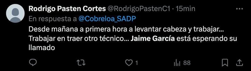 Hinchas de Cobreloa piden a Jaime García.