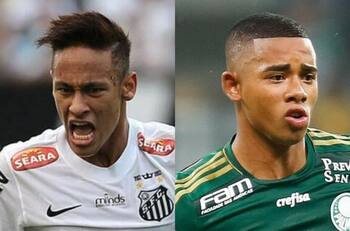 ¿Quién ganará? Neymar y Gabriel Jesus apostaron de cara a la final entre Santos y Palmeiras