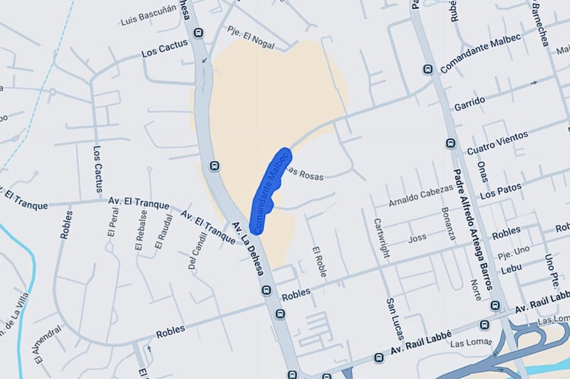 La comuna con más cortes este martes. Créditos: Enel.