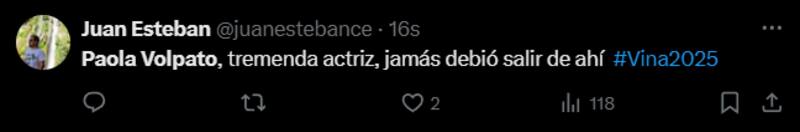 Estas fueron algunas reacciones a la animación de la intérprete.