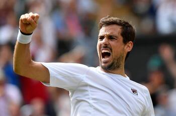 Pella y Anderson protagonizaron el mejor punto del año en Wimbledon