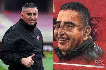 Jaime García se quebró con impresionante mural que le hizo la hinchada de Ñublense en Chillán