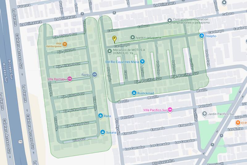 En este sector, el suministro permanecerá interrumpido por ocho horas. Créditos: Aguas Andinas.