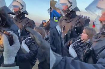 VIDEO | Greta Thunberg es detenida en una protesta contra la expansión de una mina de carbón en Alemania