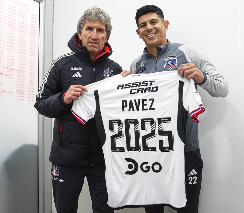 Pavez renovó con Colo Colo por dos años.