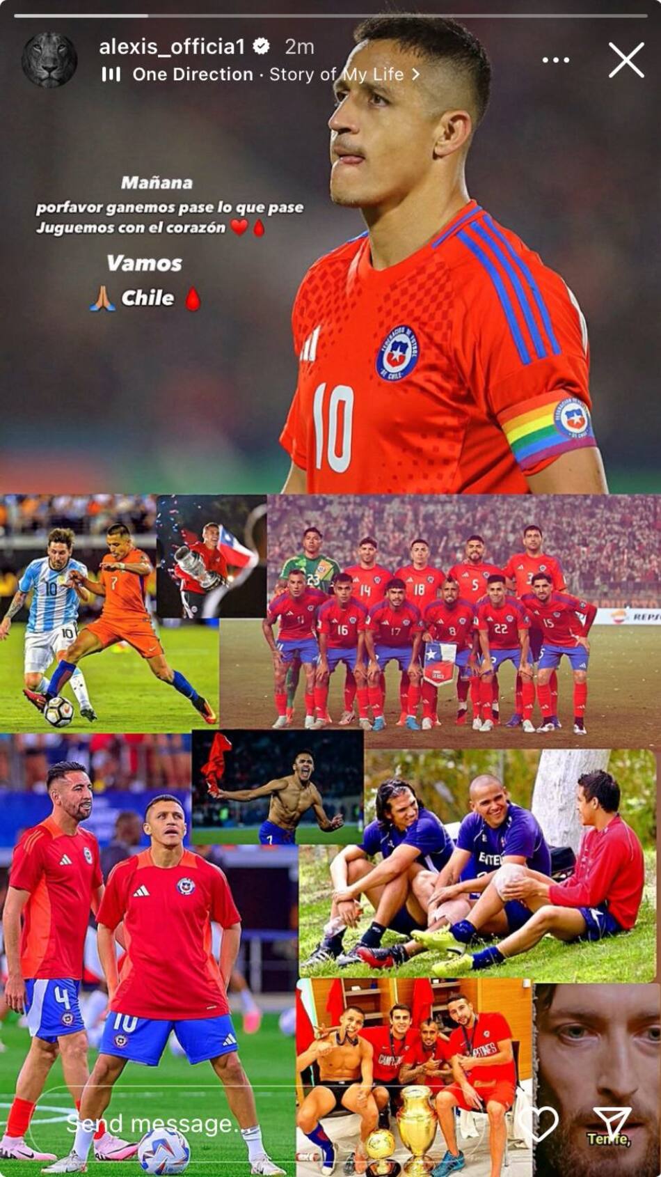 Alexis Sánchez y su sentido mensaje a la Selección Chilena