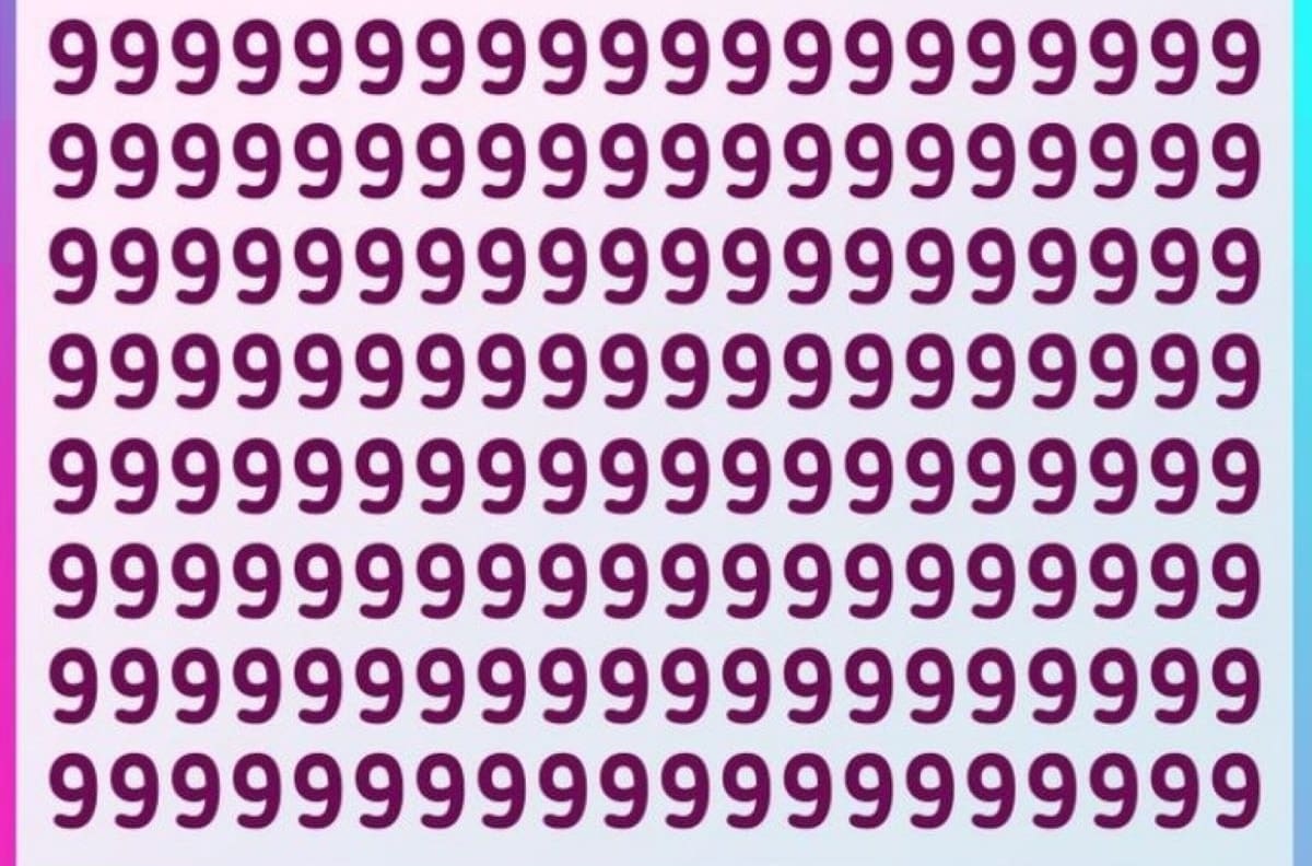 Test Visual: ¿Te atreves a encontrar el número 4 oculto en tan solo 5 segundos?
