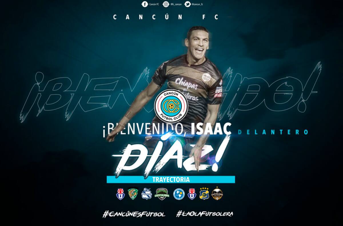Cancún FC le dio la bienvenida a Isaac Díaz con un video de sus mejores goles