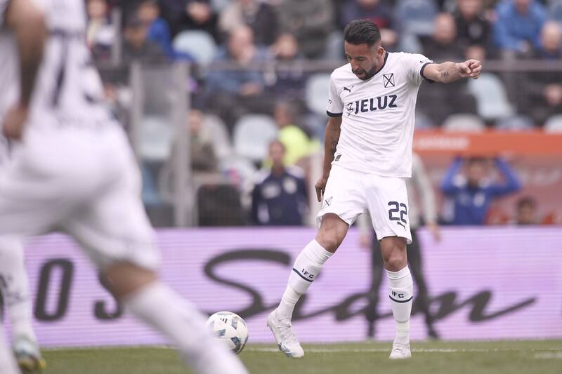 Mauricio Isla, durante un partido de Independiente de Avellaneda.