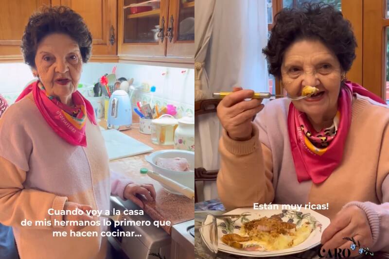La Nona, la abuela de la chef Caro Rocco compartió el paso a paso de esta exquisita receta familiar. Créditos: Instagram.