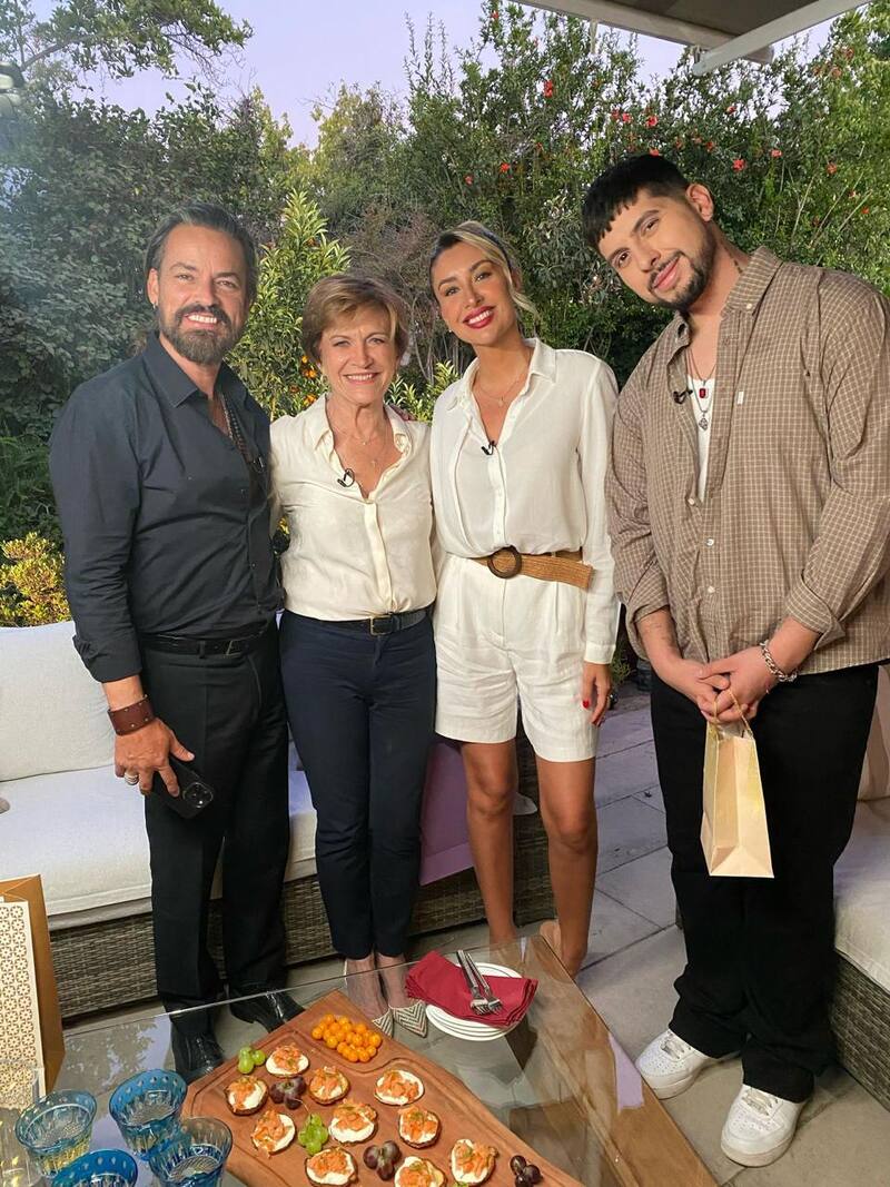 La modelo fue invitada a La Divina Comida.