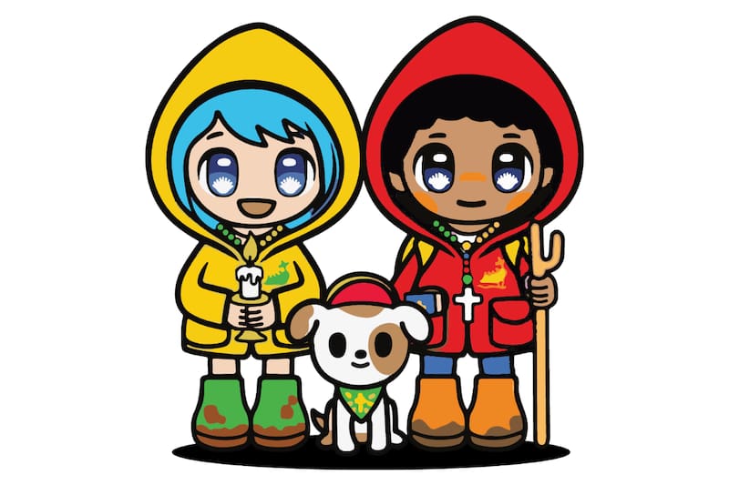 La mascota está causando furor en redes sociales.