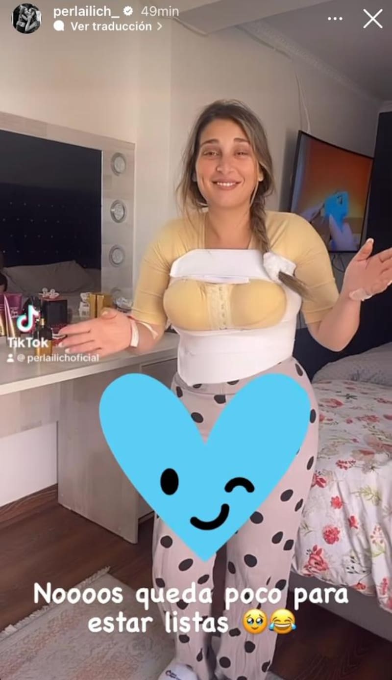 Perla Ilich revela momento más difícil tras sus operaciones