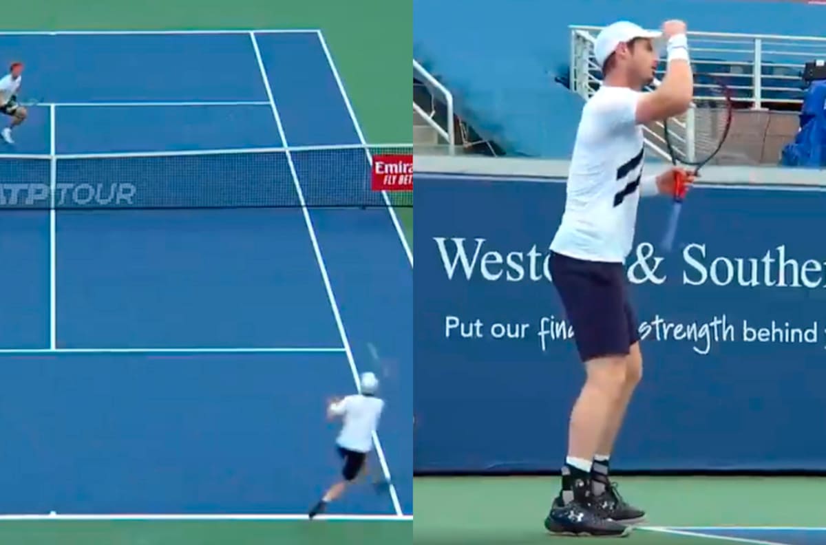 El tremendo passing shot de Andy Murray que dejó parado a Zverev