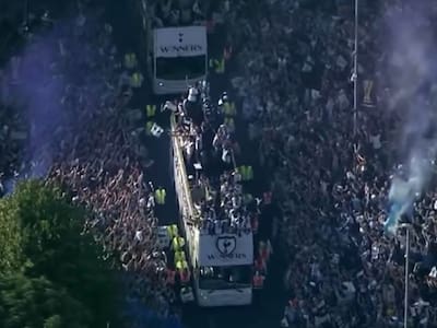 VIDEO | Locura total en las calles de Londres por el festejo del Tottenham y su Europa League