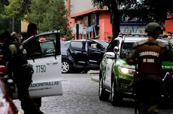 VIDEO | Persecución policial terminó con tres detenidos tras balacera en empresa de Quilicura