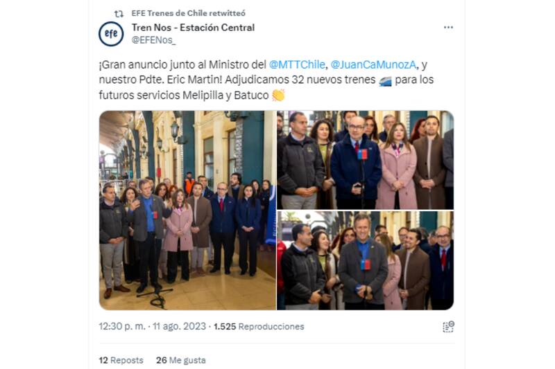 Los nuevos trenes llegarán a dos recorridos.