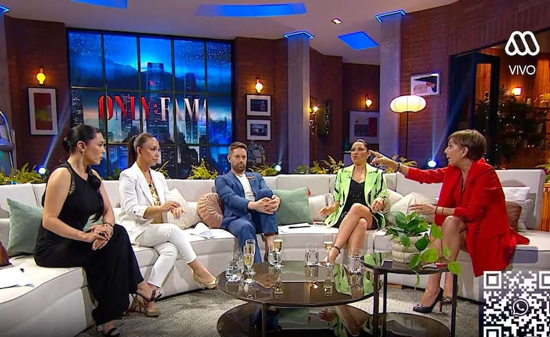 Fran García-Huidobro paró en seco a Daniela Aránguiz. Créditos: Mega