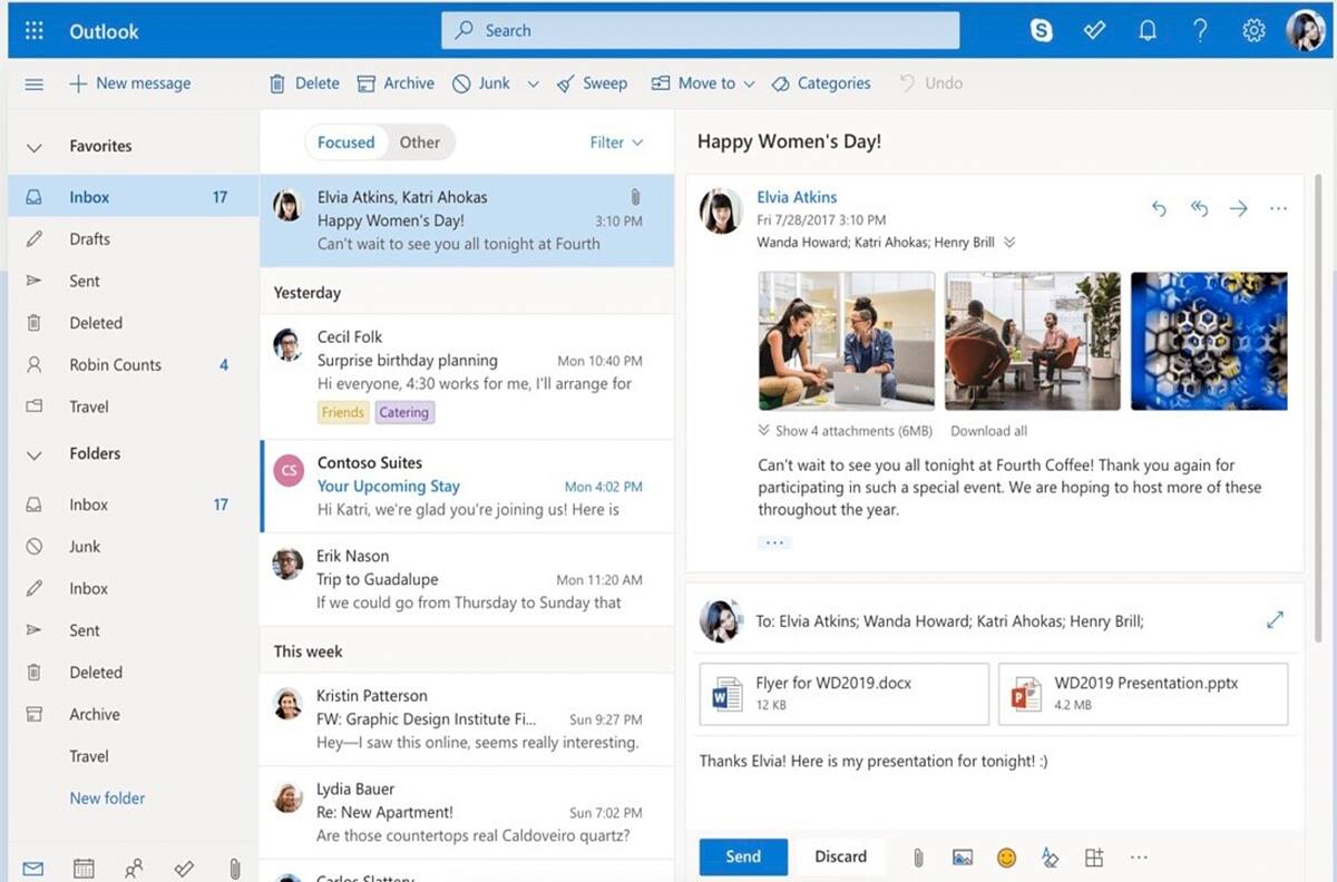 Microsoft Outlook incluyó una nueva modalidad para responder correos en iOS