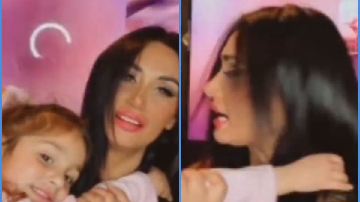 “Me enferma, cómo voy a estar trabajando con la niña encima”: La reacción de Pamela Díaz ante la irrupción de su hija, Pascuala, en su transmisión en vivo