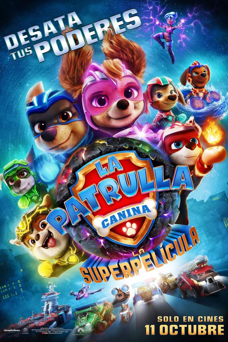 “Paw Patrol: La película poderosa” está en el ranking de las más vistas en Netflix Chile.