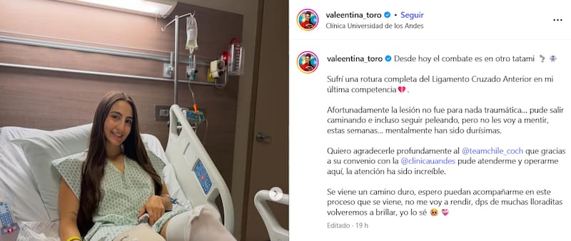 El mensaje de la karateca nacional.