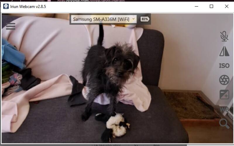 Así se verá la cámara en la aplicación del computador.