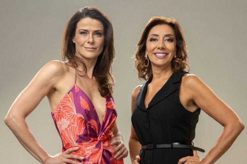 Tonka Tomicic y Carmen Gloria Arroyo en promoción de "Échale la Culpa a Viña"/ Canal 13