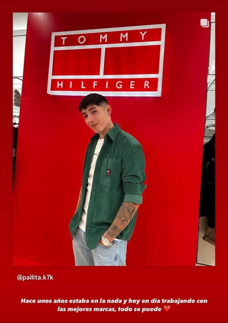 Pailita firmó con importante marca de ropa. Créditos: Instagram