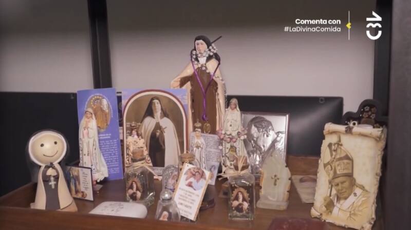 El altar de Gisella Gallardo. Foto: CHV.