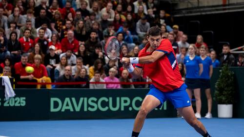 El match point de Zizou Bergs para derrotar a Tomás Barrios y darle la ventaja a Bélgica en Copa Davis