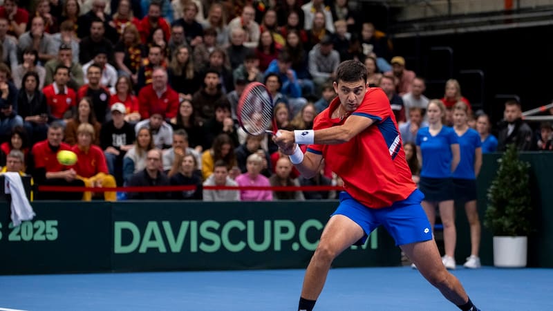 El match point de Zizou Bergs para derrotar a Tomás Barrios y darle la ventaja a Bélgica en Copa Davis