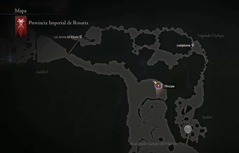 Ubicación Flíncipe. Créditos: Square Enix.