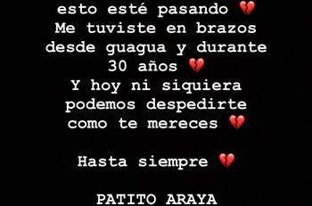 “De esa pena que no te deja ni respirar”: La triste despedida de Kel Calderón a Patricio Araya