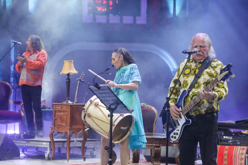 La agrupación sorprendió con un particular grito en Olmué 2025.