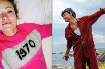 Olivia Wilde no tiene dudas de su relación con Harry Styles pese a beso cinematográfico con Emma Corrin