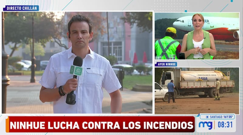 El periodista fue abordado por habitantes de Ninhue mientras realizaba un patrullaje junto a bomberos y Carabineros.