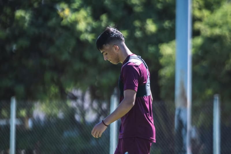 El volante entrenando en Deportes La Serena.