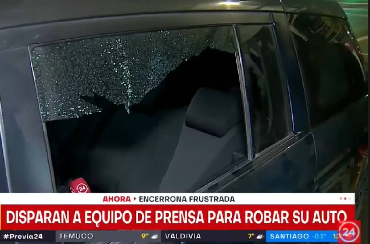 Con un periodista de TVN herido: Equipo de "24 Horas" sufrió intento de encerrona a minutos de comenzar un móvil