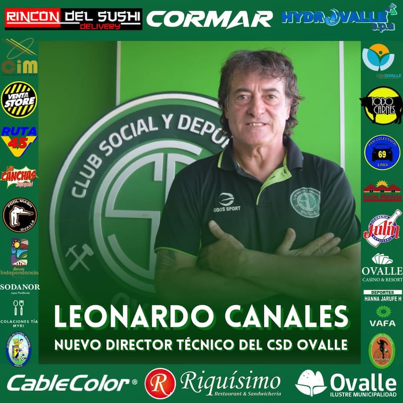 Leonardo Batman Canales, nuevo entrenador del primer equipo de CSD Ovalle.