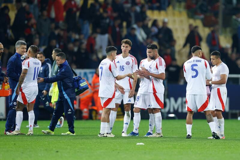 en el partido amistoso contra Albania
