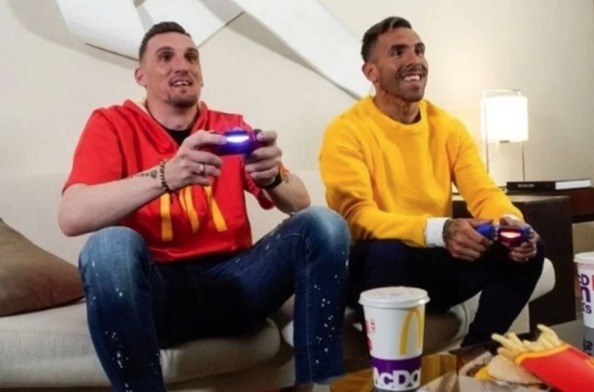 Tévez y Armani fueron actores en publicidad para McDonalds