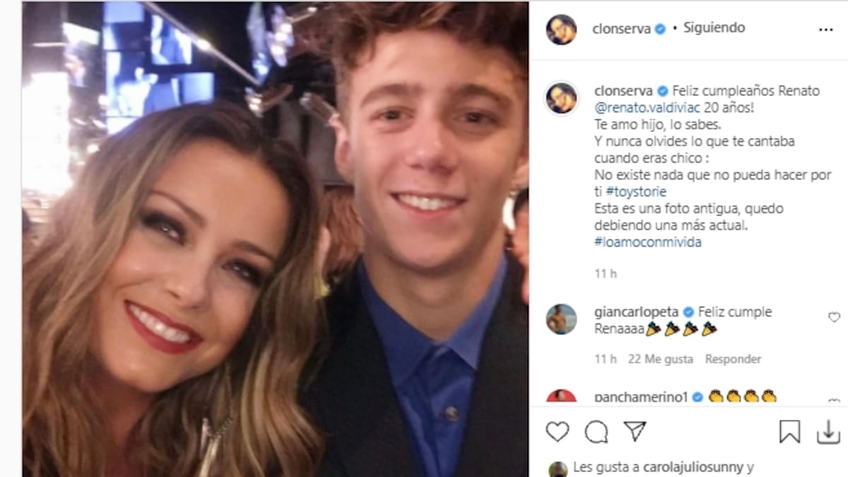 “Mezcla perfecta entre tú y el Pollo Valdivia”: Claudia Conserva se llena de elogios al compartir foto de su hijo, Renato Valdivia, en su cumpleaños número 20