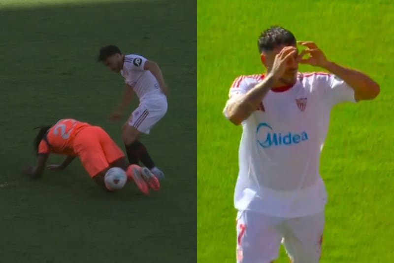 Gabriel Suazo y un quite clave.