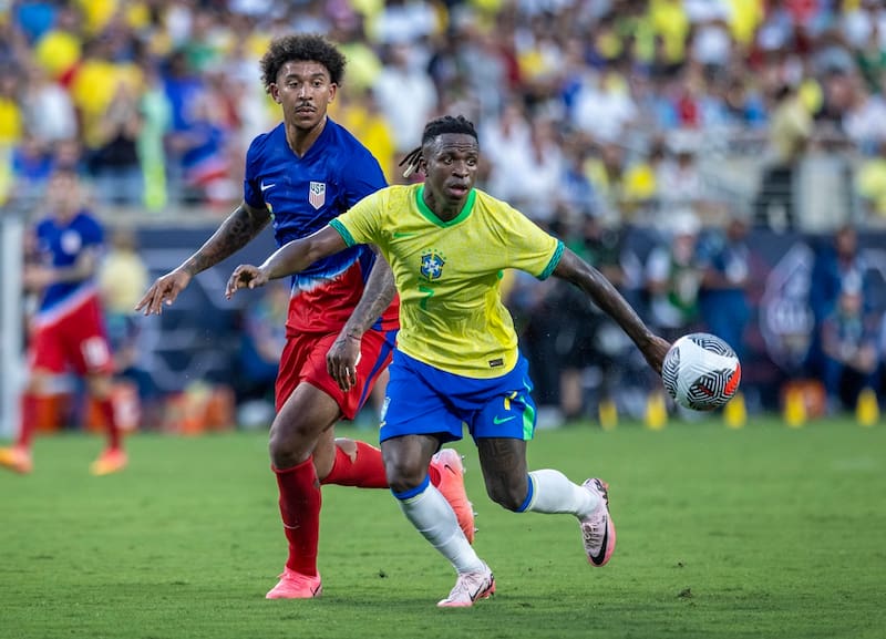 Vinicius, figura de Brasil para la Copa América. EFE