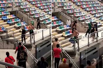 VIDEO | Volaban las butacas: Fanáticos de Audax Italiano y Unión Española tuvieron duro enfrentamiento en estadio Bicentenario de La Florida