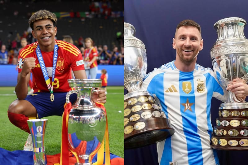 tras el conflicto Irán-Estados Unidos, el partido por la Finalissima peligraría. Foto: @fc_barcelona y @leomessi