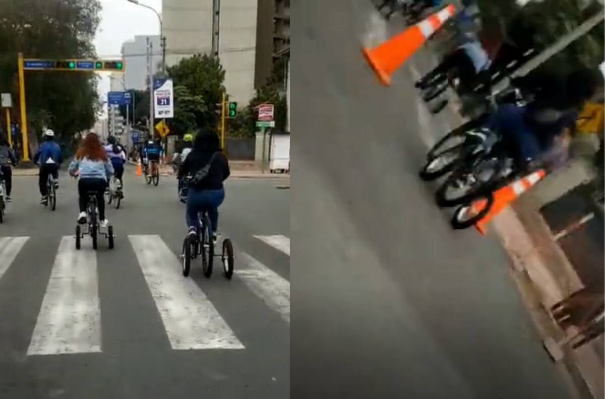 VIDEO | Karma Instantáneo: Mujer se cae de su bicicleta luego de molestar a sus amigas